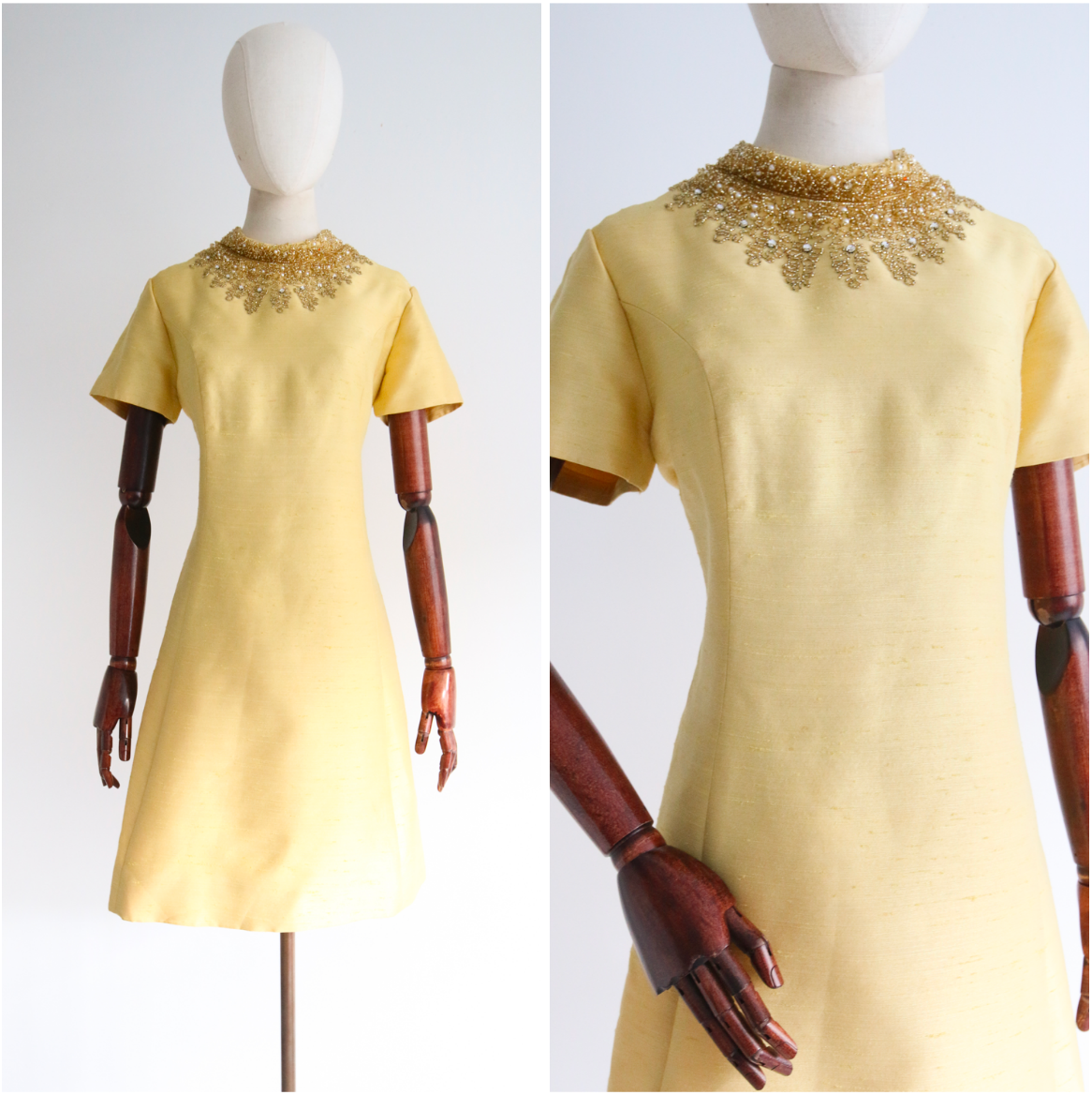 Yellow on sale 60s dress