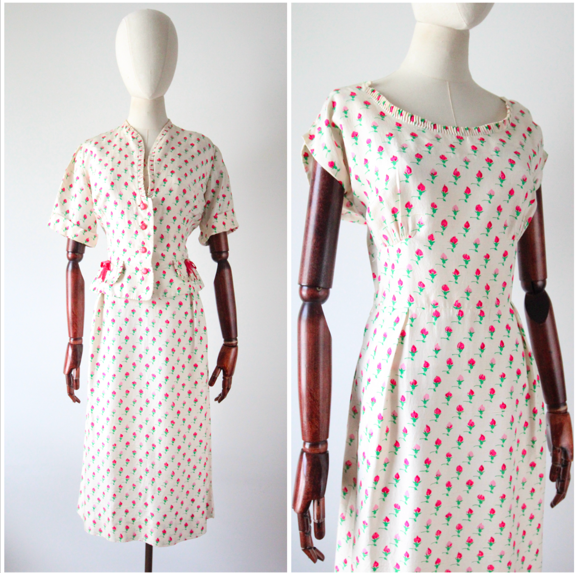 Old Roses Silk Envelope Dress