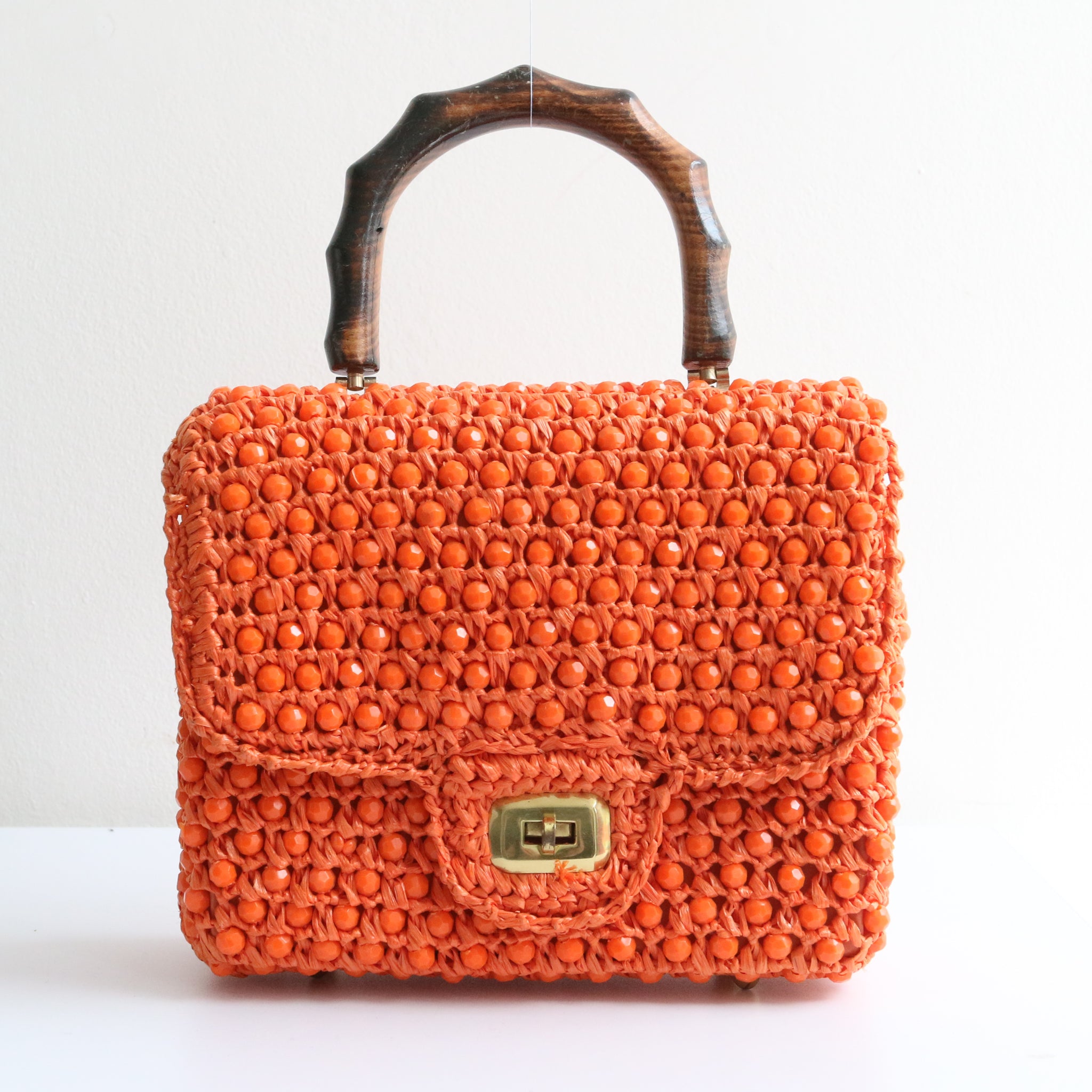 Beaded 2025 handle bag