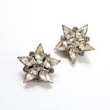 "Sparkling Star" Vintage 1950's Silver Rhinestone Star Brooch