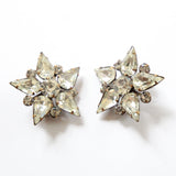 "Sparkling Star" Vintage 1950's Silver Rhinestone Star Brooch