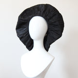 "Infinite Pleats" Vintage 1940's Statement Black Pleated Tam Hat