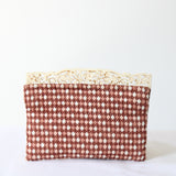 "Carved Garden" Vintage 1930's Embroidered & Carved Clutch Bag