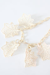 "Cream Leaves" Vintage 1940's Cream Leaf Celluloid Necklace