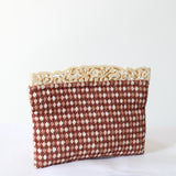 "Carved Garden" Vintage 1930's Embroidered & Carved Clutch Bag
