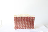 "Carved Garden" Vintage 1930's Embroidered & Carved Clutch Bag