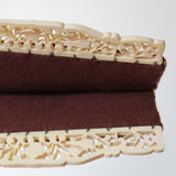 "Carved Garden" Vintage 1930's Embroidered & Carved Clutch Bag
