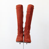"Ginger Gucci" Vintage 1970's Ginger Suede Gucci Boots UK 5.5 EU 38.5 US 7.5