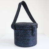 "Midnight Blue" Vintage 1940's Iridescent Blue Beaded Box Bag
