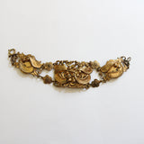 "Brass Samaras" Vintage 1930's Filigree Samaras Brass Bracelet