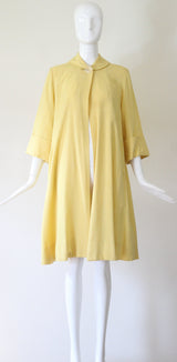 "Perfectly Yellow" Vintage 1940's Yellow Mid Season Swing Coat UK 10-12 US 6-8