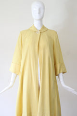 "Perfectly Yellow" Vintage 1940's Yellow Mid Season Swing Coat UK 10-12 US 6-8