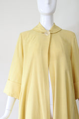 "Perfectly Yellow" Vintage 1940's Yellow Mid Season Swing Coat UK 10-12 US 6-8