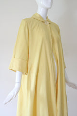 "Perfectly Yellow" Vintage 1940's Yellow Mid Season Swing Coat UK 10-12 US 6-8
