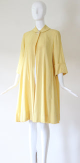 "Perfectly Yellow" Vintage 1940's Yellow Mid Season Swing Coat UK 10-12 US 6-8