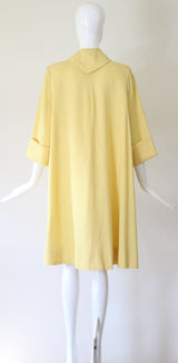 "Perfectly Yellow" Vintage 1940's Yellow Mid Season Swing Coat UK 10-12 US 6-8