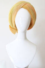 "Sunrise Turban" Vintage 1960's Ombré Palette Christian Dior Hat