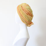 "Sunrise Turban" Vintage 1960's Ombré Palette Christian Dior Hat