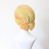 "Sunrise Turban" Vintage 1960's Ombré Palette Christian Dior Hat