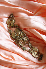 "Brass Samaras" Vintage 1930's Filigree Samaras Brass Bracelet