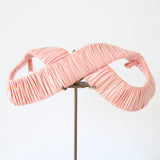 "Pink Infinity" Vintage 1940's Ballerina Pink Pleated Infinity Loop Fascinator