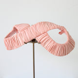 "Pink Infinity" Vintage 1940's Ballerina Pink Pleated Infinity Loop Fascinator