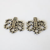 "French Bows" Vintage 1930's French Rhinestone Bow Shoe Clips