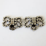 "French Bows" Vintage 1930's French Rhinestone Bow Shoe Clips