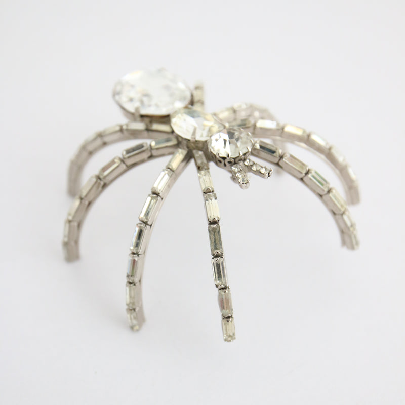 "Sparkling Spider" Vintage Butler & Wilson Rhinestone Statement Spider Brooch