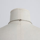 "Sugar Pink Droplets" Vintage 1930's Necklace & Earrings Demi-Parure Set