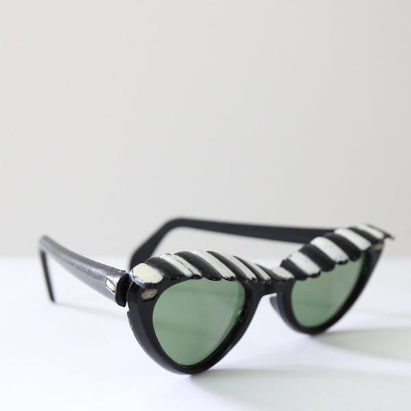 "Cabana" Vintage 1950's Cabana Cat Eye Sunglasses
