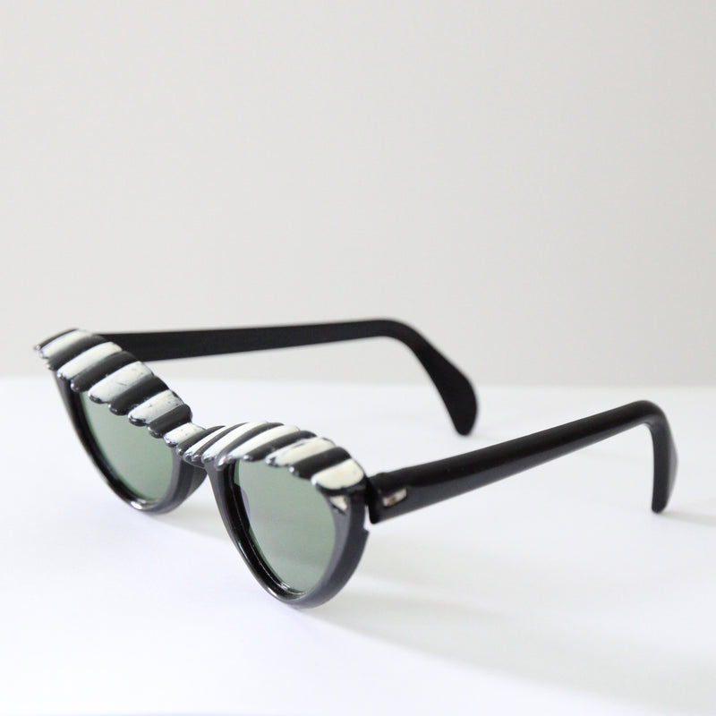 "Cabana" Vintage 1950's Cabana Cat Eye Sunglasses
