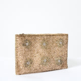 "Golden Daisies" Vintage 1950's Walborg Gold Beaded Evening Clutch Bag