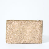 "Golden Daisies" Vintage 1950's Walborg Gold Beaded Evening Clutch Bag