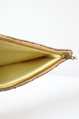 "Golden Daisies" Vintage 1950's Walborg Gold Beaded Evening Clutch Bag