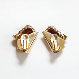 "Amber & Bronze" Vintage 1960's Amber & Bronze Rhinestone Demi-Parure Set
