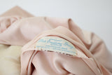 "Architectural Satin" Vintage 1940's Blush Duchess Satin Evening Gown UK 8 US 4