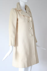 "Yves Saint Laurent" Vintage 1960's Yves Saint Laurent Wool Coat UK 8 US 4