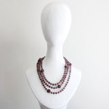 "Lilac Beads" Vintage 1920's Lilac Glass Bead Necklace