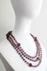 "Lilac Beads" Vintage 1920's Lilac Glass Bead Necklace