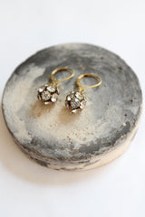 "Rhinestone Droplets" Vintage 1940's Rhinestone Droplet Earrings