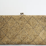 "Golden Beads" Vintage 1960's Gold Beaded Evening Clutch Bag