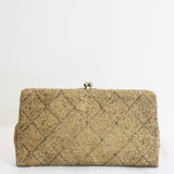 "Golden Beads" Vintage 1960's Gold Beaded Evening Clutch Bag