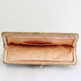 "Golden Beads" Vintage 1960's Gold Beaded Evening Clutch Bag