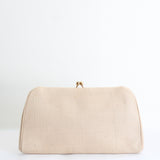 "Cream Silk" Vintage 1960's Cream Raw Silk Handbag