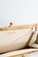 "Cream Silk" Vintage 1960's Cream Raw Silk Handbag