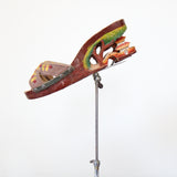 "Carved Pagodas" Vintage 1940's Carved Wooden Wedge Heels UK 6 EU 39 US 8