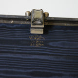 "Scalloped Domes" Vintage 1950's Grey Marbled Lucite Box Bag