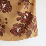 "Caramel Roses" Vintage 1950's Jacqmar Silk Scarf