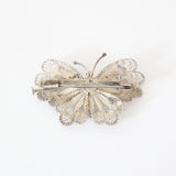 "Silver Filigree Butterfly" Vintage 1940's Silver Filigree Butterfly Brooch